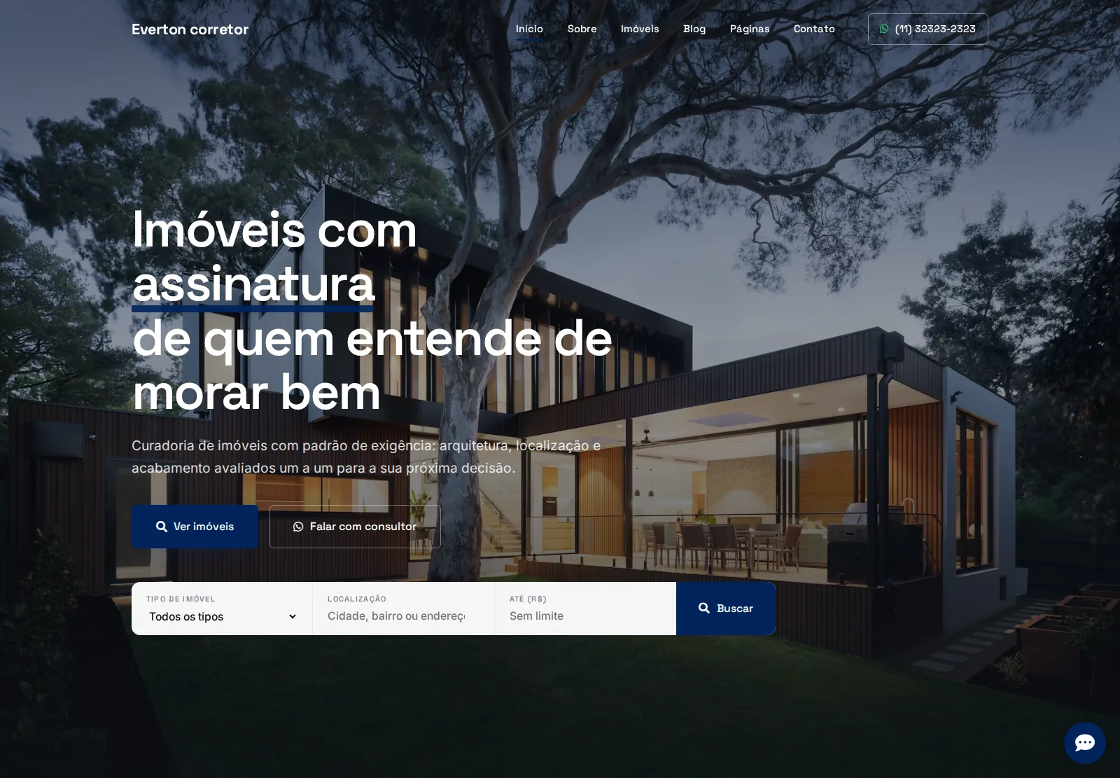 Modelo de site Clássico